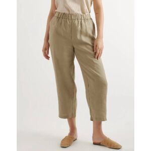 ✨Quince 100% European Linen Washed Olive Sz Small Pants✨
